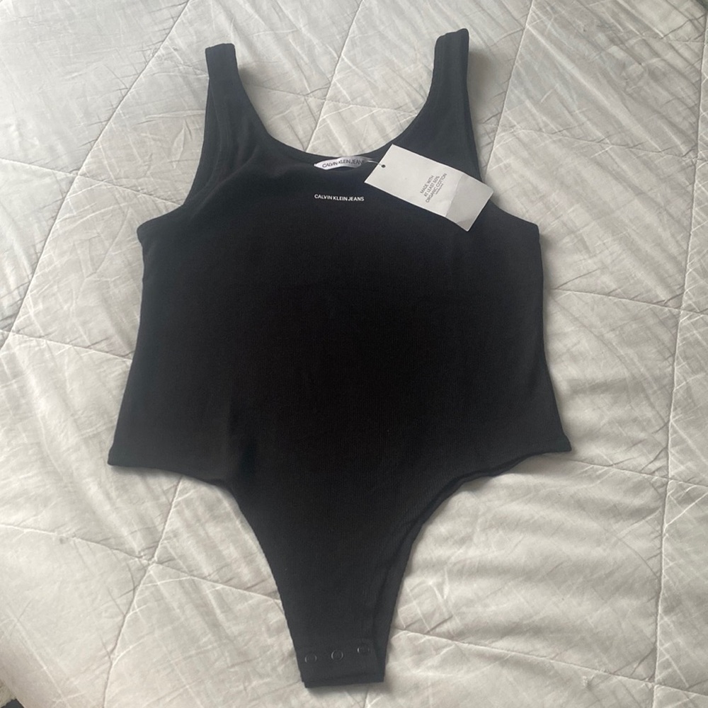 Ck rib strap body black size m CALVIN KLEIN